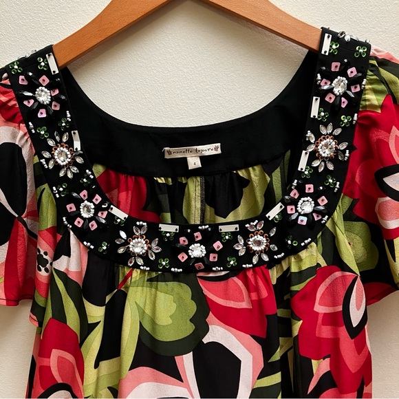 Flowy and Floral Nanette Lepore Top - Picture 3 of 9